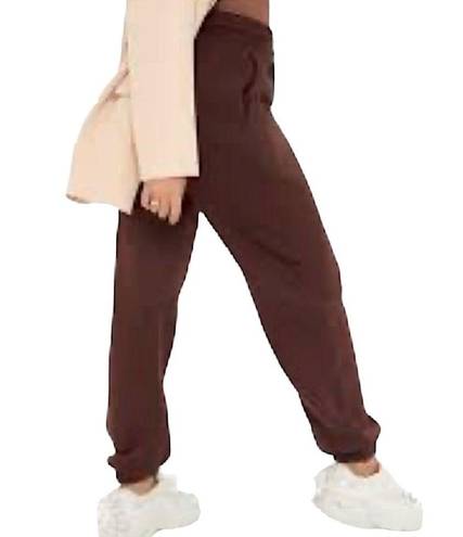 Naked Wardrobe  Jogger Sweatpants Chocolate Size Large