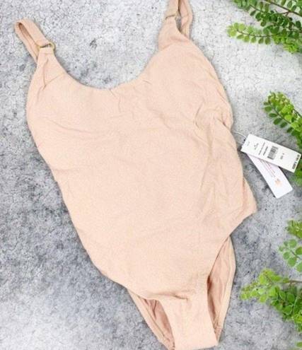 PilyQ  Haley One Piece Swimsuit Pink Sand Tan Revolve Size Small S NWT