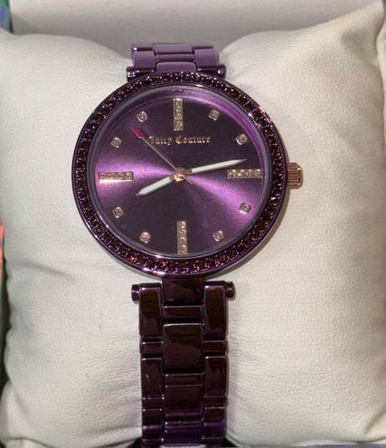 Juicy Couture NWT!  Black Label Purple Stone Wristwatch