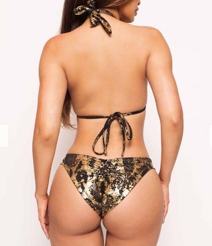 Onyx DOLCESSA BIKINI  Golden Snake NWT Medium