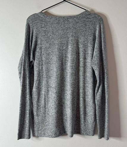 Rails  Leigh lace up grey sweater medium oversized