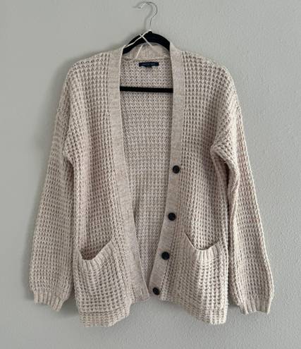 American Eagle chunky waffle knit cardigan