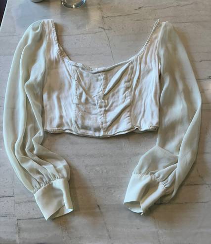Urban Outfitters Corset Style Long Sleeve Top