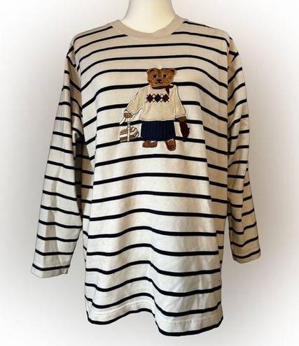 Needle & Thread Vintage Needle & Threads Black & White Striped Women’s Sweater size Medium Books