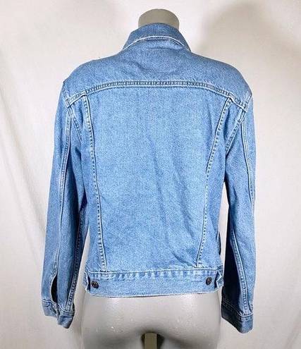 Levis Distressed Ex-Boyfriend Denim Trucker Blue Jean Jacket~M~ 