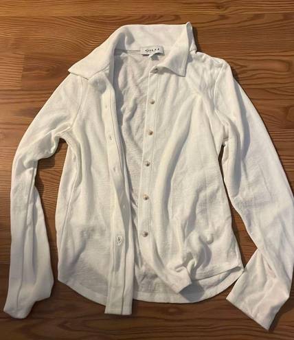 Button Up White