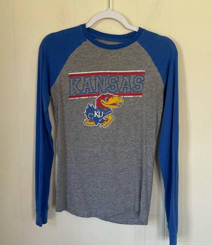 Edge Pro  Kansas University Jayhawks long sleeve tee T-shirt NCAA Women’s size M