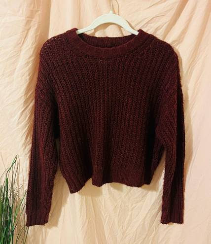 American Eagle Oversized Maroon Sweater