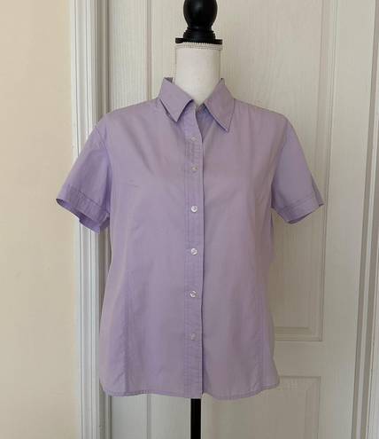 Mountain Lake Woman’s Lavender Short Sleeve Shirt/Top, Sz L