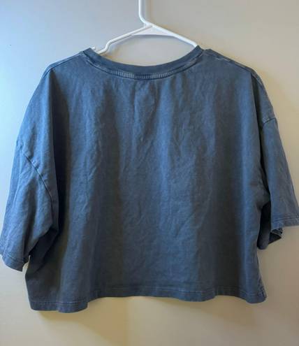 Blue Cropped Shirt Colsie Size M