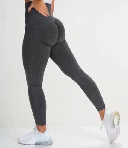 Charcoal Contour Gym Leggings Gray