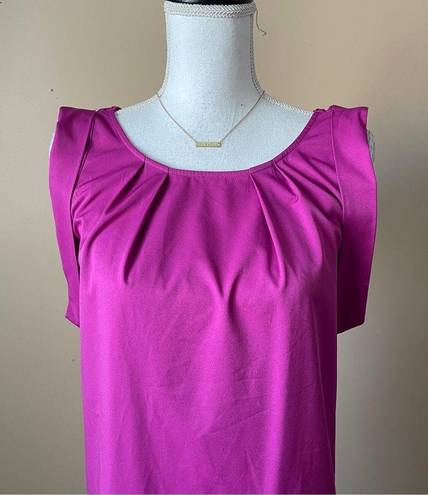 Krass&co NY &  | Magenta Capped Sleeve Shift Dress Sz XS