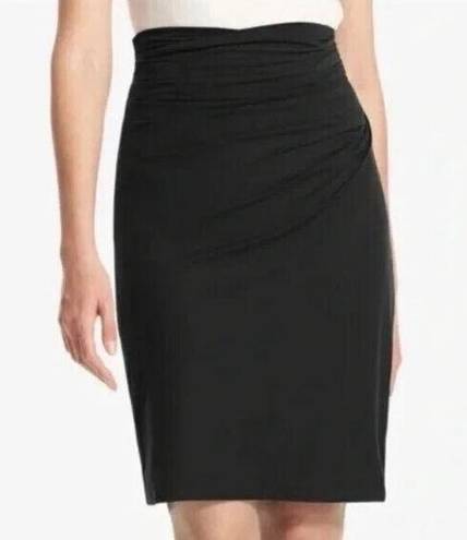 MM.LaFleur M.M. Lafleur‎ Soho Stretch Ruched Pencil Skirt Womens Size XL Black Work Lined