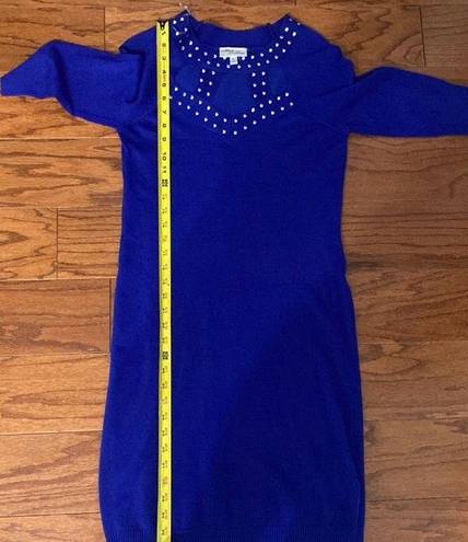 Allison Brittney Blue sweater dress size M