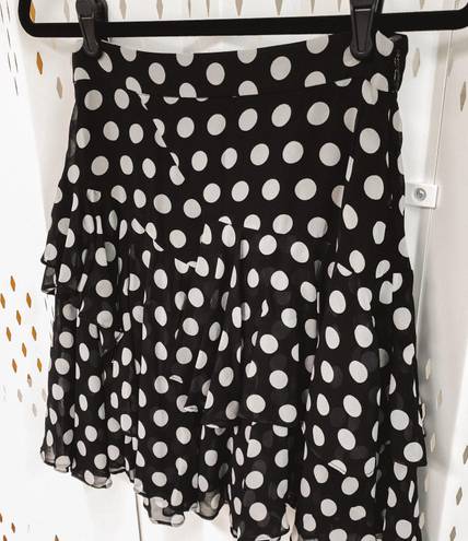 Juicy Couture Polka Dot Ruffle Mini Skirt