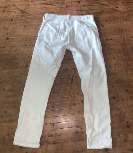 Pilcro and the Letterpress  white slim boyfriend size 26 jeans