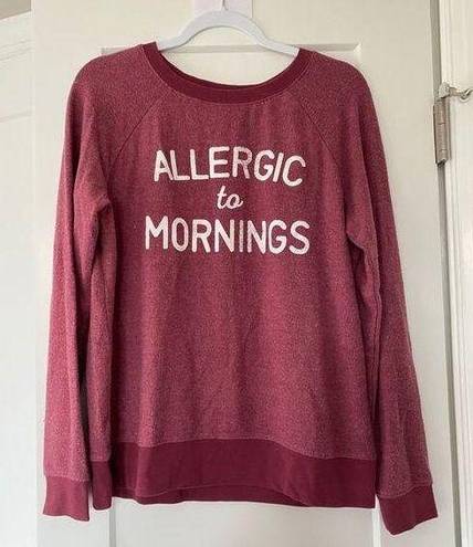 Grayson Threads NWOT  - Allergic To Mornings Lightweight Sweatshirt