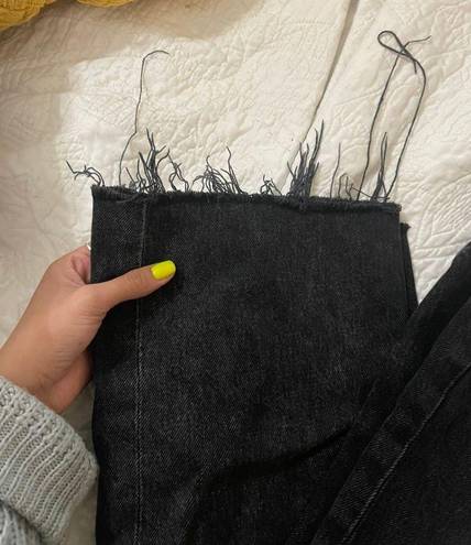 ZARA Black Wide Leg Jeans