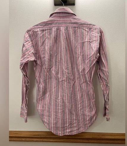 Polo  Ralph Lauren Pink Striped Button Down Shirt Size 14 / Small