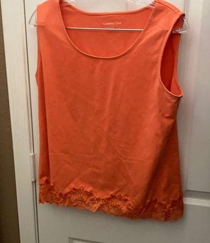 Coldwater Creek Ladies’  Lace-Trimmed Tank Top (L)