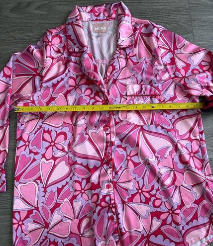 Show Me Your Mumu  Favorite Pj Top in Candy Hearts Pajama Top Size Small Women’s