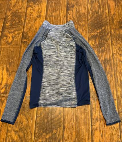 Avia Blue Half Zip Up Workout Top