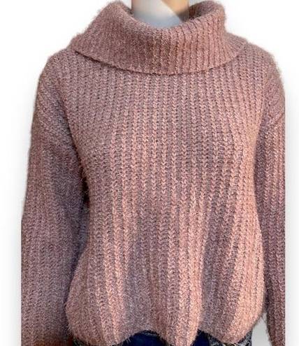 Hippie Rose Pink Cropped Sweater Junior’s Size Small  NWT!