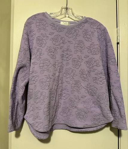 Oscar de la Renta  lavender lounge top size L