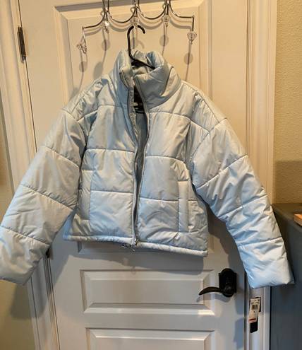 Celebrity Pink Pale Blue Puffer Jacket