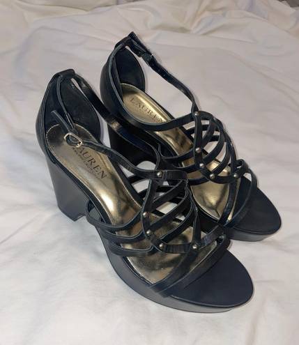 Ralph Lauren Black Wedges