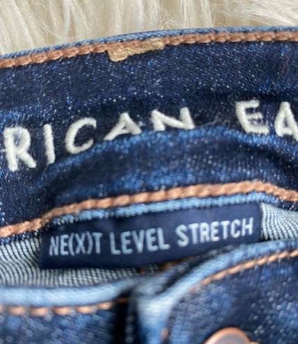 American Eagle  Super High Rise Raw Hem Jegging Crop Jeans