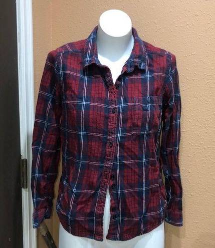 Roxy  plaid button up shirt