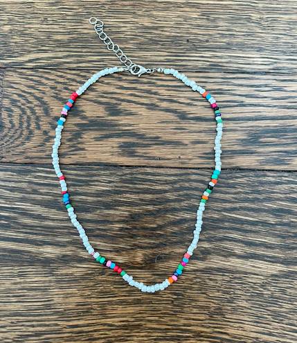Colorful Beaded Choker Necklace Multiple