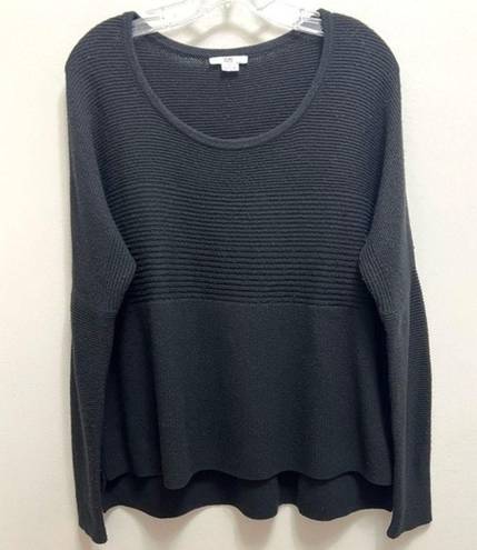 Helmut Lang  Sweater Wool Angora Blend Ribbed Relaxed Fit Black Size S