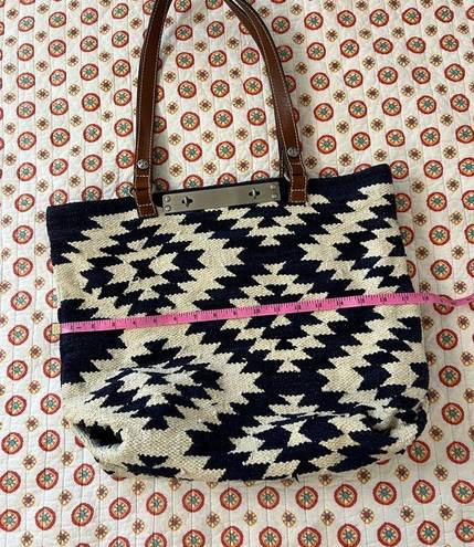 Patricia Nash  Chennai Cotton Weave Hand Loomed Southwest Large Tote