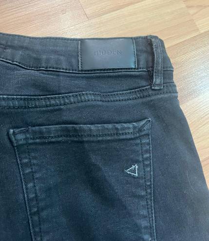 Hidden Jeans With Bottom Zipper And Double Button