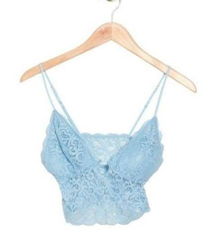 Abound  Lace Longline Blue Bralette Medium NEW