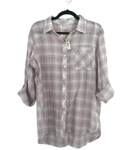 Ariat NWT  Zoey Long Sleeve Button Down Plaid Collared Shirt Sz XL