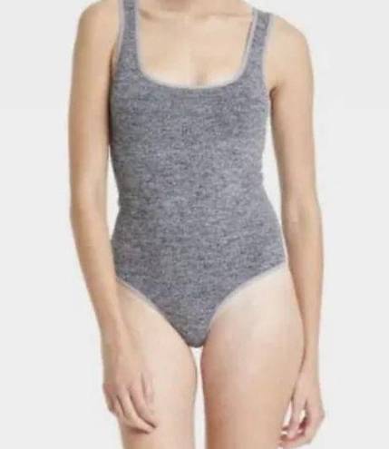 One Piece Colsie Womens Gray Seamless  Tank Top Bodysuit Shirt Size M