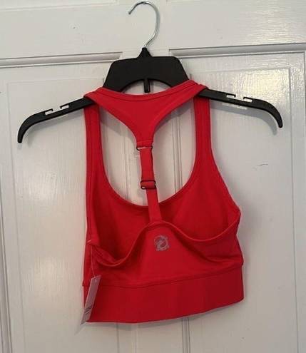 Natori Josie  pink/red Sports Bra NWT size XS