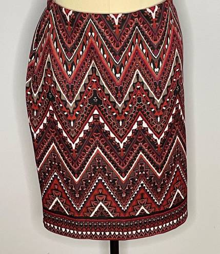 Dress Barn Pull On Geometric Pattern Skirt- Size XL