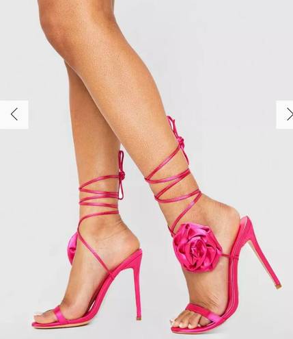 Boohoo Hot Pink Heels 