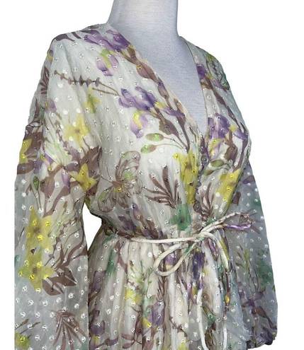 Alexis  Behati Dress in Floral Embroidered Medium New Womens Floral Mini