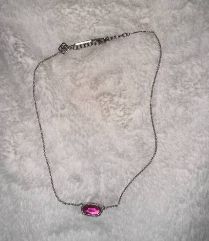 Kendra Scott Necklace-Pink/Silver