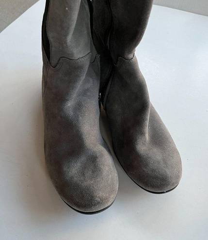 Paul Green ‎ Gray Suede Riding Boots Womens Size 8.5 US Size 11 Shoes