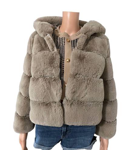 French Kiss Faux Fur Cropped Coat