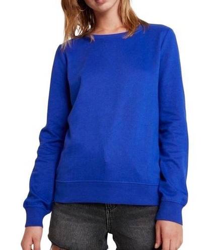 English Factory  Crew Neck Side Slit Hi low Hemline Sweatshirt Stretchy Women’s S