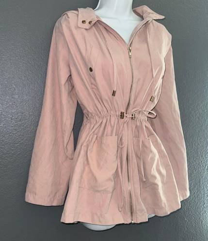 Chocolate Pink Anorak Rain Jacket Wind Breaker Coat Womens Jacket Medium