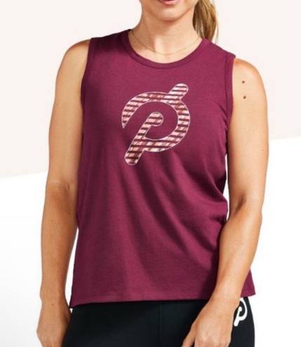 Peloton Red Workout Tank Top In xS