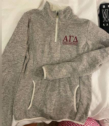 Charles River Apparel Alpha Gamma Delta Charles River Knit Quarter Zip